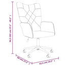 vidaXL foltvarrott szövet pihenőszék