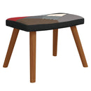 vidaXL foltvarrott szövet pihenőszék lábtartóval