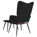 vidaXL foltvarrott szövet pihenőszék lábtartóval