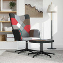 vidaXL foltvarrott szövet pihenőszék lábtartóval