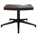 vidaXL foltvarrott szövet pihenőszék lábtartóval