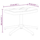 vidaXL foltvarrott szövet pihenőszék lábtartóval