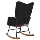 vidaXL foltvarrott szövet hintaszék