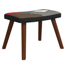 vidaXL foltvarrott szövet hintaszék lábtartóval