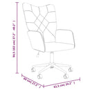 vidaXL foltvarrott szövet pihenőszék