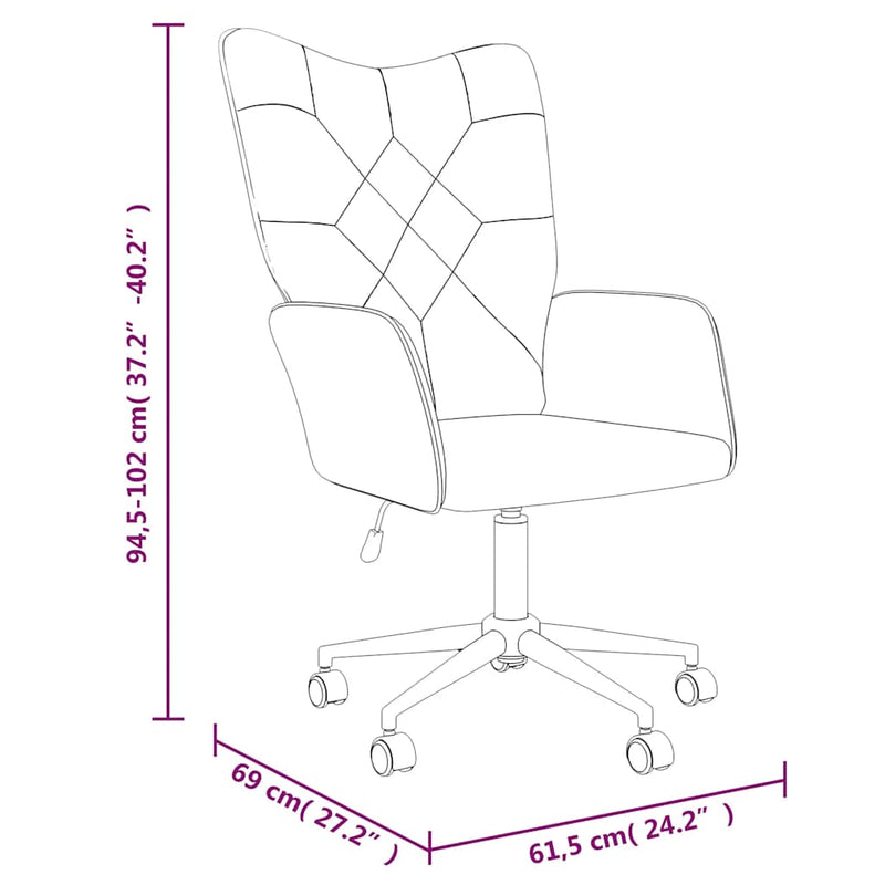 vidaXL foltvarrott szövet pihenőszék