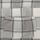 vidaXL szürke szövet dönthető szék