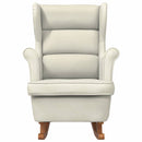 vidaXL Krém Bársony és Tömörfa Hintaszék