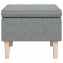 vidaXL világosszürke szövet szék falábakkal