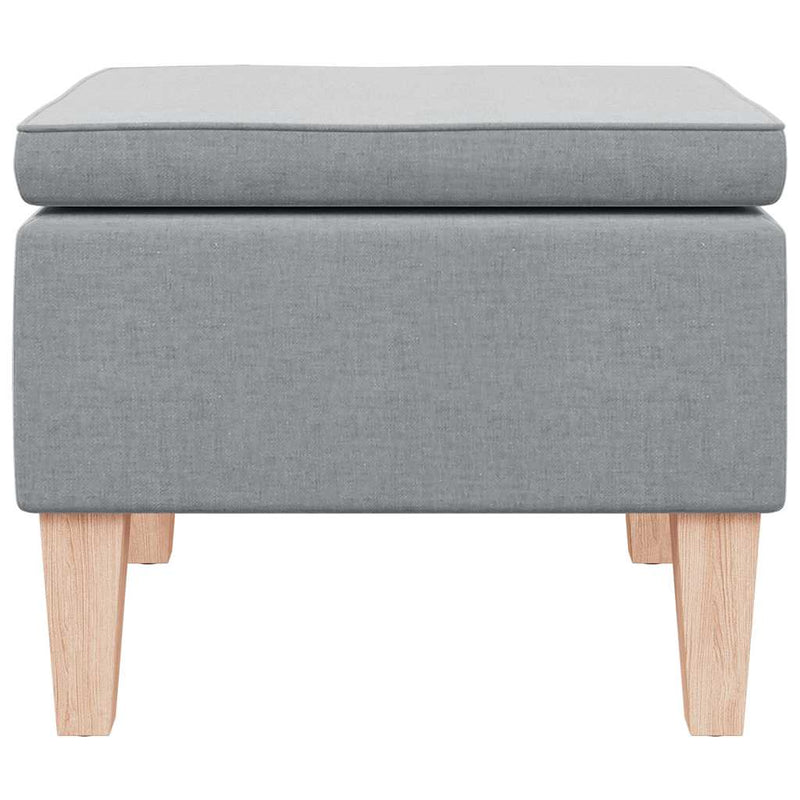 vidaXL világosszürke szövet szék falábakkal