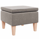 vidaXL tópszínű szövetszék falábakkal