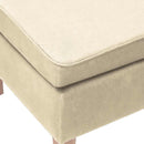 vidaXL krémszínű szövet szék falábakkal