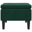 vidaXL sötétzöld bársonyszék falábakkal