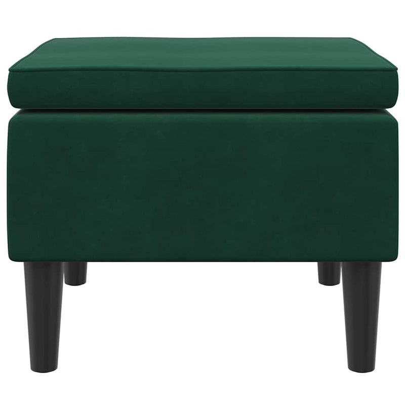 vidaXL sötétzöld bársonyszék falábakkal