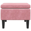 vidaXL rózsaszín bársonyszék falábakkal
