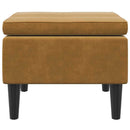 vidaXL barna bársonyszék falábakkal