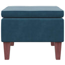 vidaXL kék bársonyszék falábakkal