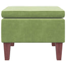 vidaXL világoszöld bársonyszék falábakkal