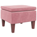 vidaXL rózsaszín bársonyszék falábakkal