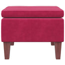 vidaXL bordó bársonyszék falábakkal