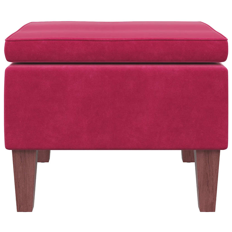 vidaXL bordó bársonyszék falábakkal