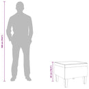 vidaXL krémszínű bársonyszék falábakkal