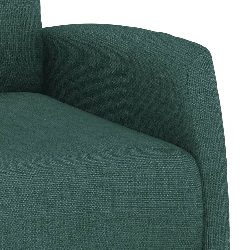 vidaXL sötétzöld szövet felállást segítő fotel
