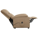 vidaXL cappuccino műbőr felállást segítő fotel