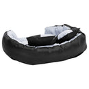 vidaXL szürke és fekete kifordítható és mosható kutyapárna 85x70x20 cm