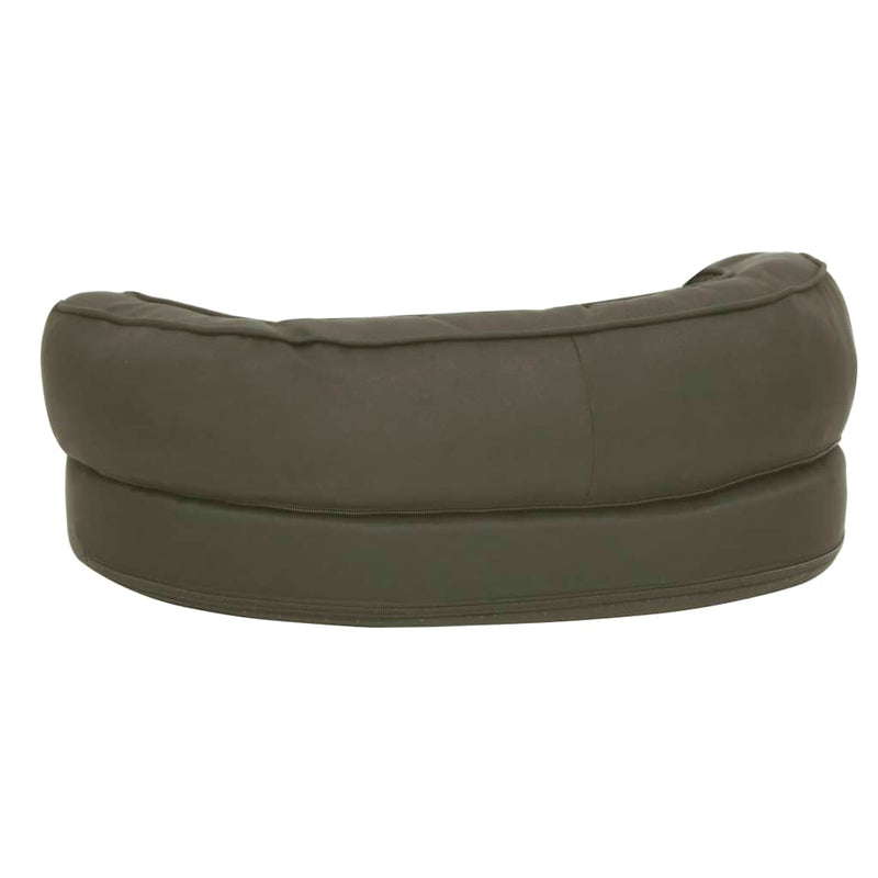 vidaXL ergonomikus vászonhatású sötétszürke kutyaágymatrac 60 x 42 cm
