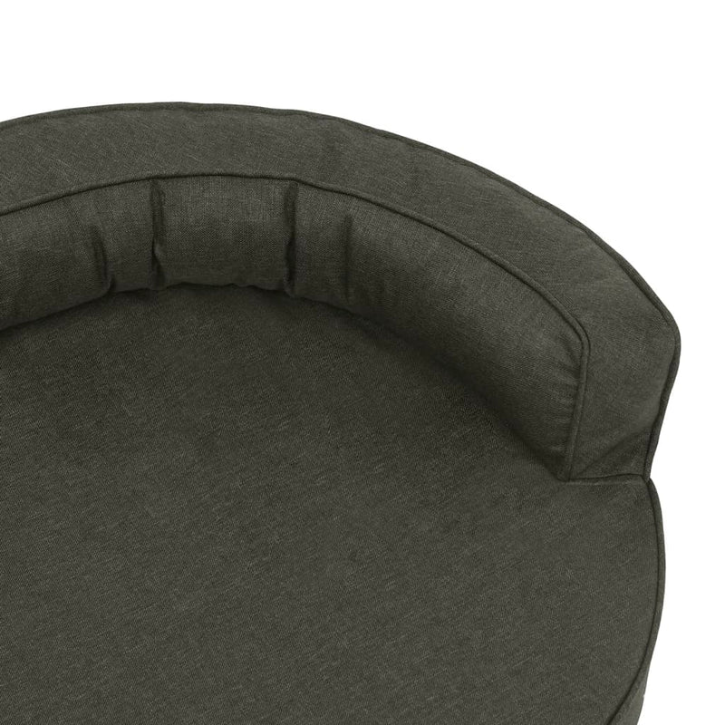 vidaXL sötétszürke vászonhatású kutyaágymatrac 75 x 53 cm