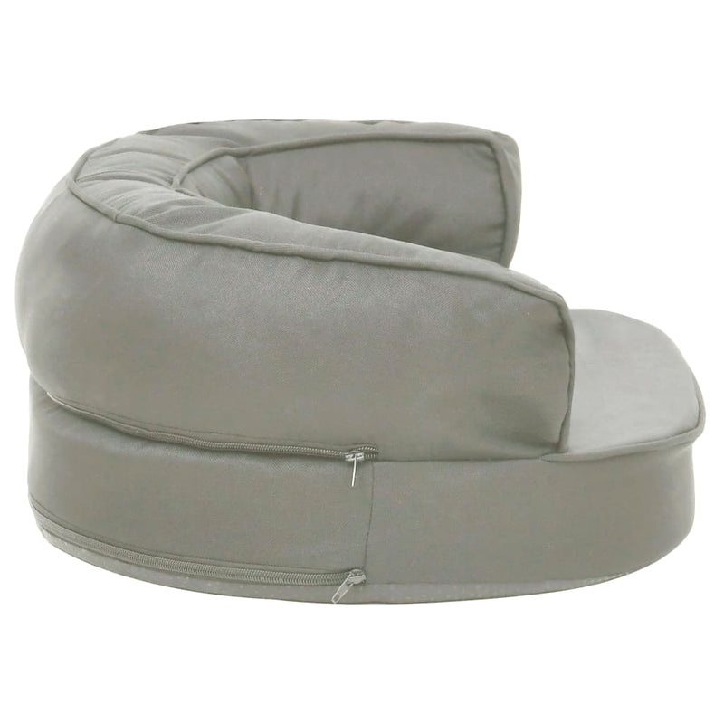 vidaXL szürke ergonomikus vászonhatású kutyaágymatrac 60 x 42 cm