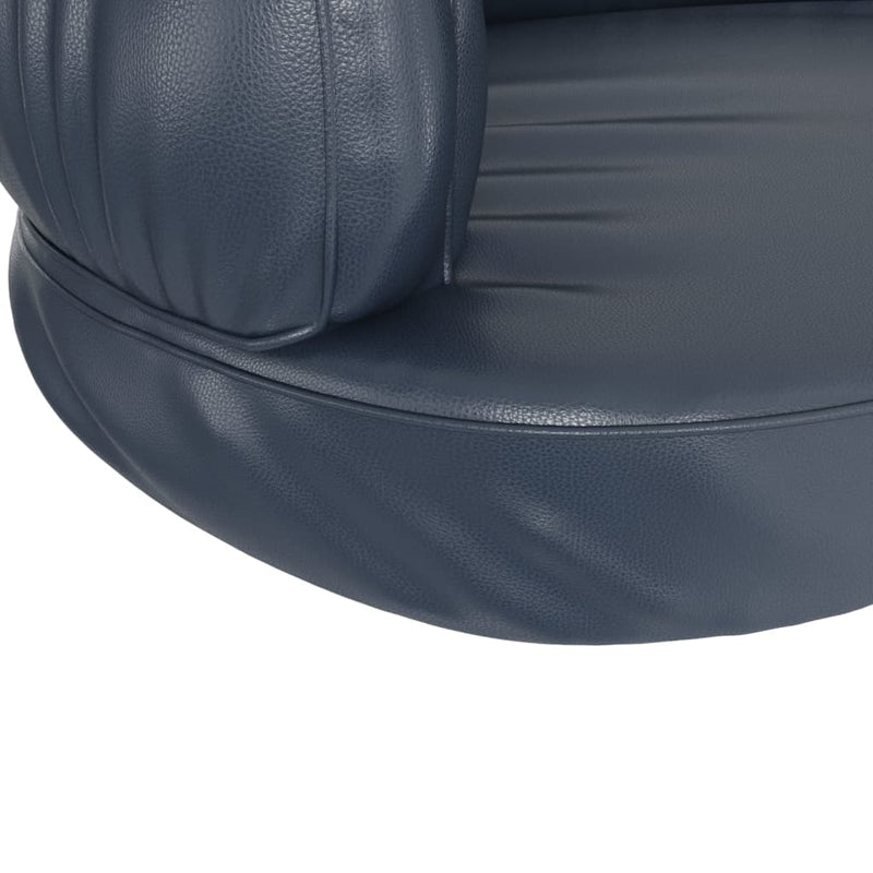 vidaXL sötétkék ergonomikus műbőr kutyaágy 75 x 53 cm