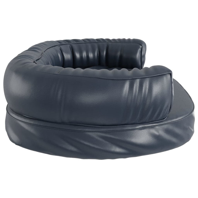 vidaXL sötétkék ergonomikus műbőr kutyaágy 88 x 65 cm