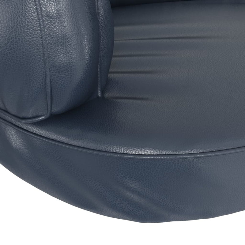 vidaXL sötétkék ergonomikus műbőr kutyaágy 88 x 65 cm