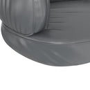 vidaXL szürke ergonomikus műbőr kutyaágy 60 x 42 cm