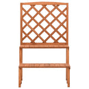 vidaXL tömör fenyőfa rácsos virágtartó állvány 70 x 42 x 115 cm