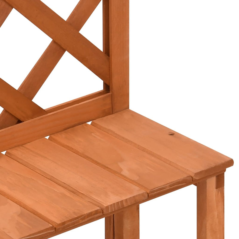 vidaXL tömör fenyőfa rácsos virágtartó állvány 70 x 42 x 115 cm