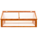 vidaXL barna fenyőfa melegház 114 x 80 x 50 cm