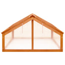 vidaXL barna fenyőfa melegház 114 x 80 x 50 cm