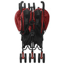 vidaXL piros acél ikerbabakocsi