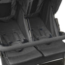 vidaXL antracitszürke acél ikerbabakocsi