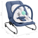 vidaXL tengerészkék színű acél babaugráló