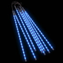 vidaXL 8 db 288 LED-es kék meteor fényfüzér 50 cm