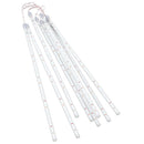 vidaXL 8 db 288 LED-es színes bel-/kültéri meteor fényfüzér 50 cm