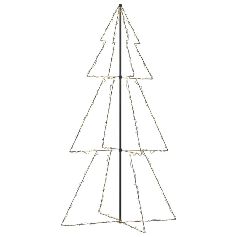 vidaXL 300 LED-es beltéri/kültéri kúp alakú karácsonyfa 120 x 220 cm