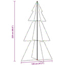 vidaXL 300 LED-es beltéri/kültéri kúp alakú karácsonyfa 120 x 220 cm
