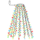 vidaXL 210 LED-es színes karácsonyi fényháló 210 cm