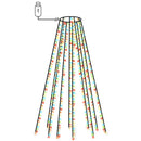 vidaXL karácsonyfa-fényfüzér 400 színes LED-del 400 cm