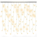 vidaXL melegfehér LED-es jégcsap fényfüggöny 400 LED, 8 funkció